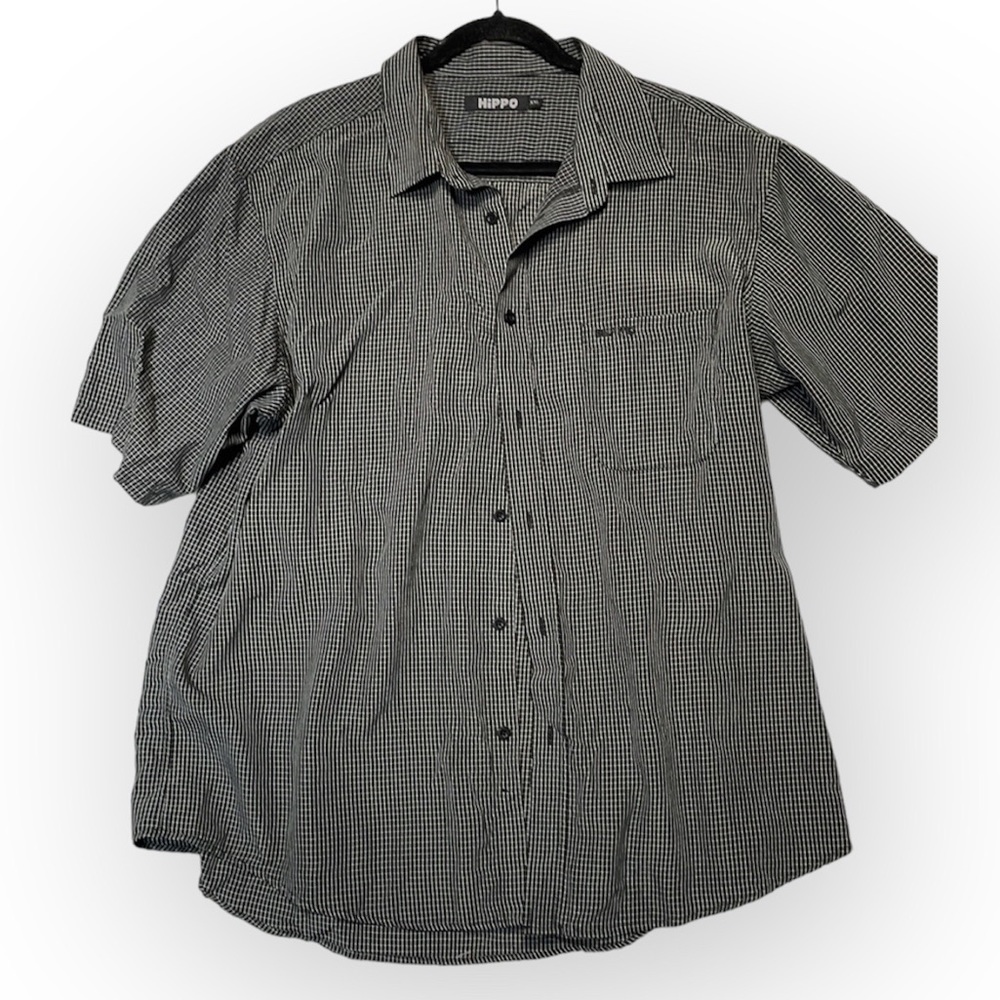 Hippo Retro Button Down Shirt XXL